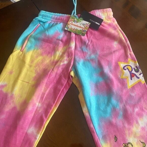 Rugrats Junior's Size S Pink Pull On Jogger Pants sweatpants unisex adult New - Picture 6 of 16